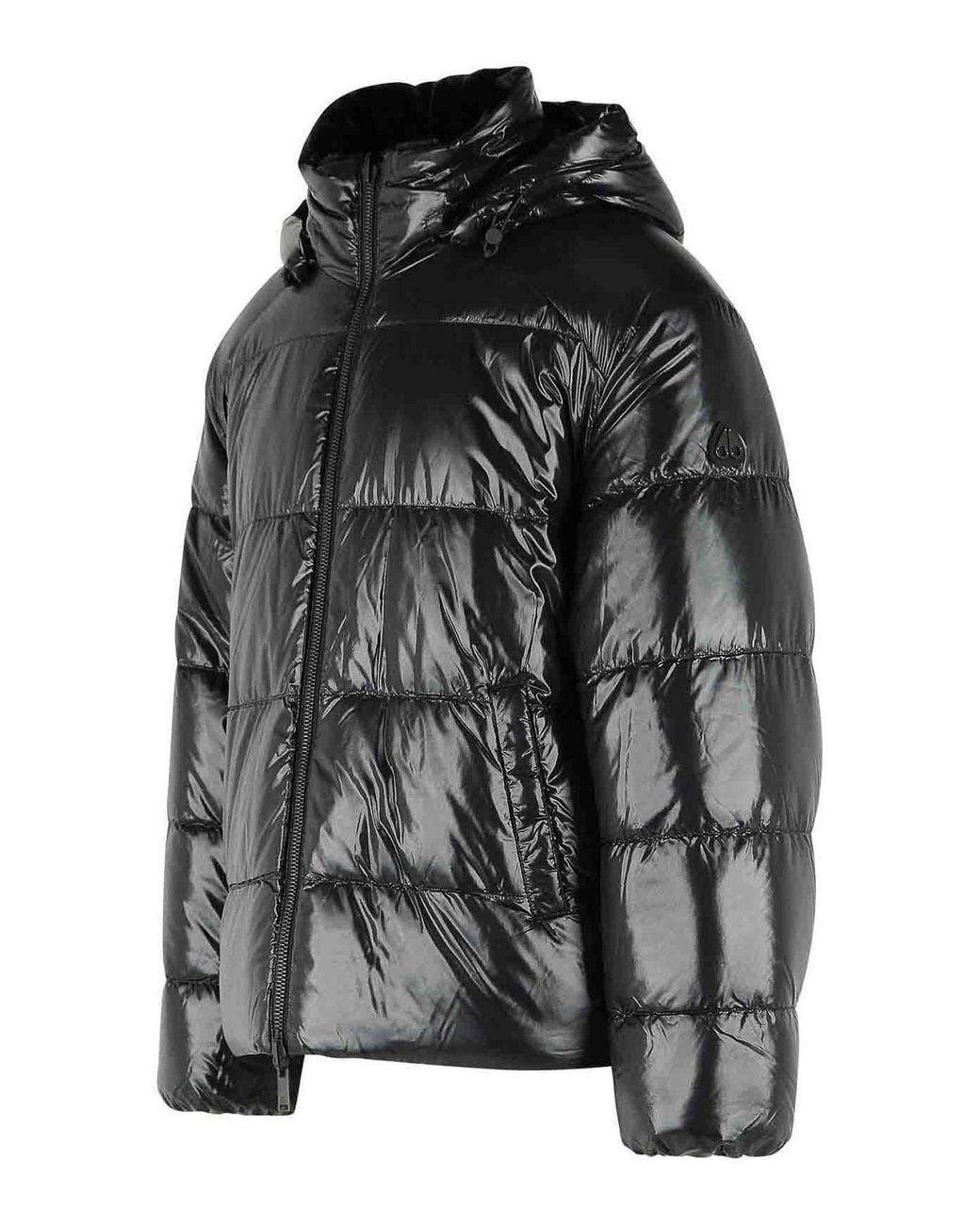 Moose Knuckles Black 'King' Reversible Nylon And Polyester Down Jacket for men