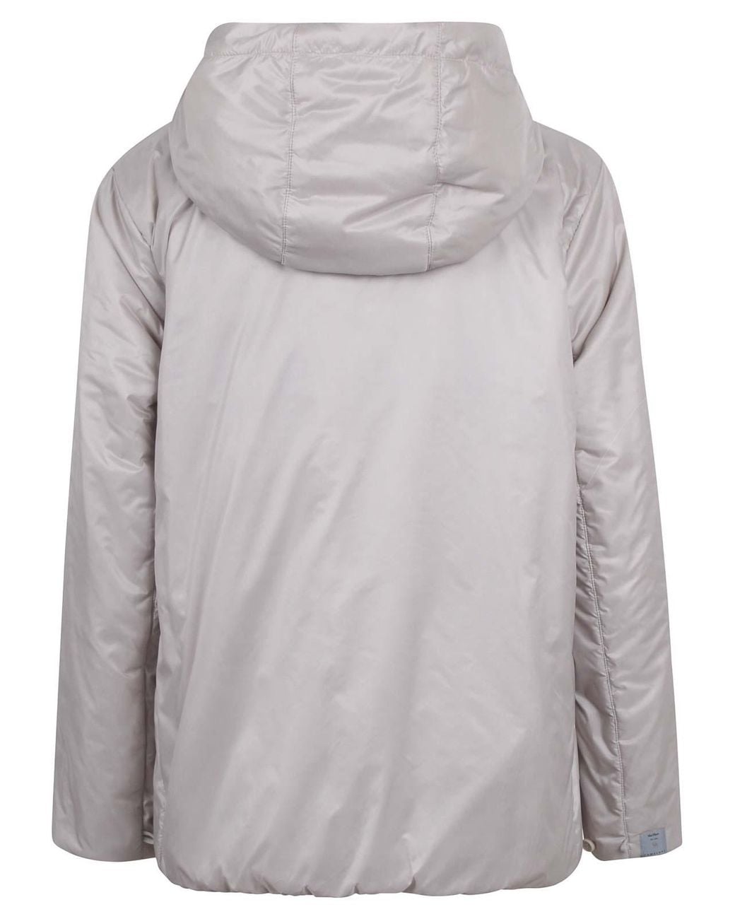Max Mara Gray Hooded Padded Jacket