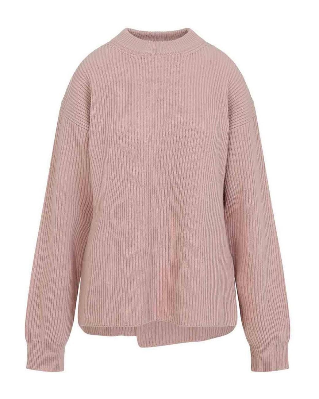 Jil Sander Pink Long Sleeves Cn Jumper
