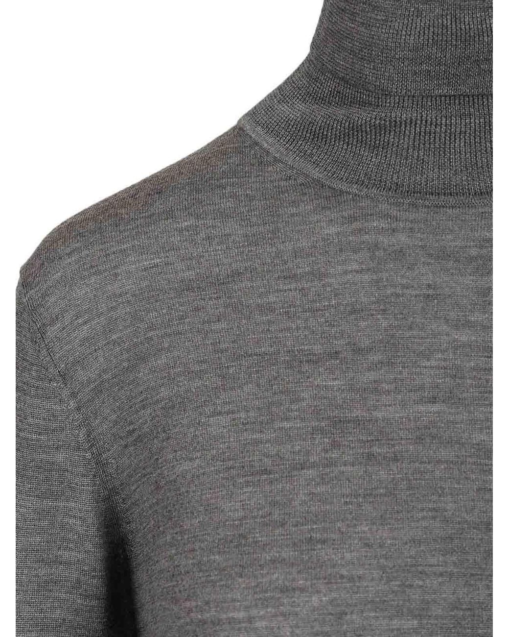Forte_forte Gray Merino Wool Turtleneck