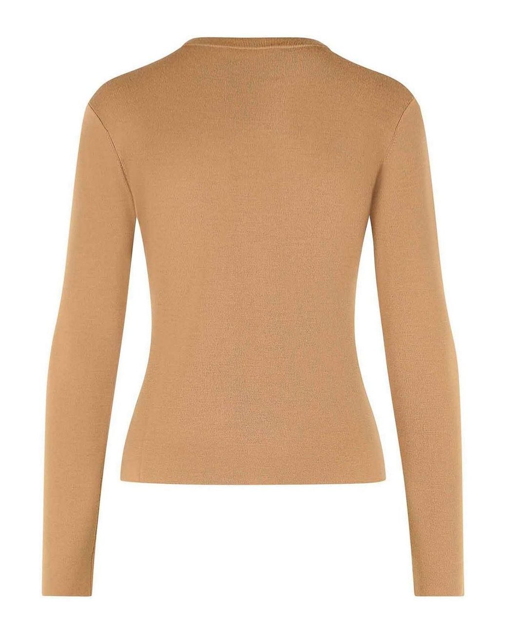 Max Mara Brown Manto Wool Yarn Sweater