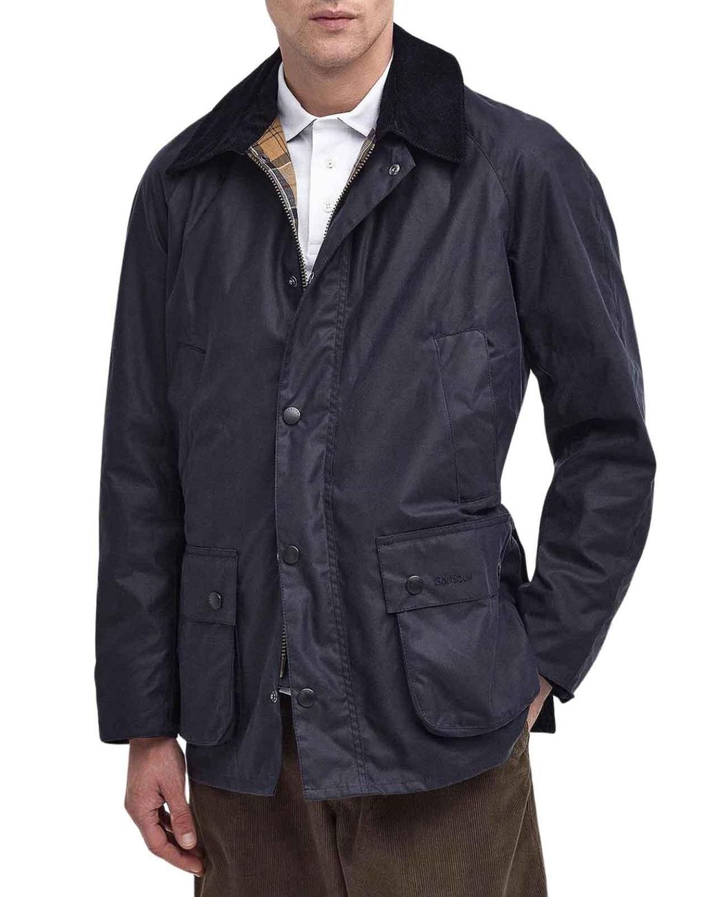 Barbour Blue Ashby Wax Jacket for men