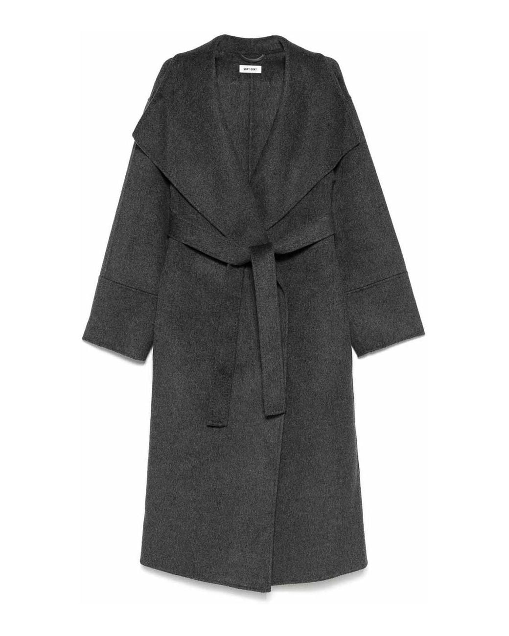 Soft Goat Gray Wool Coat