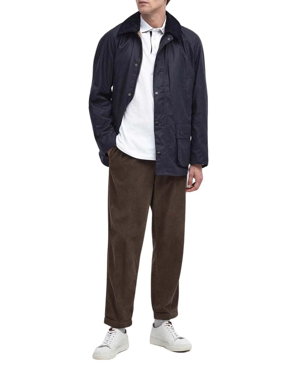 Barbour Blue Ashby Wax Jacket for men