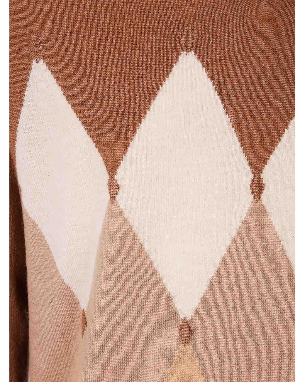 Ballantyne Brown V Neck Pullover for men