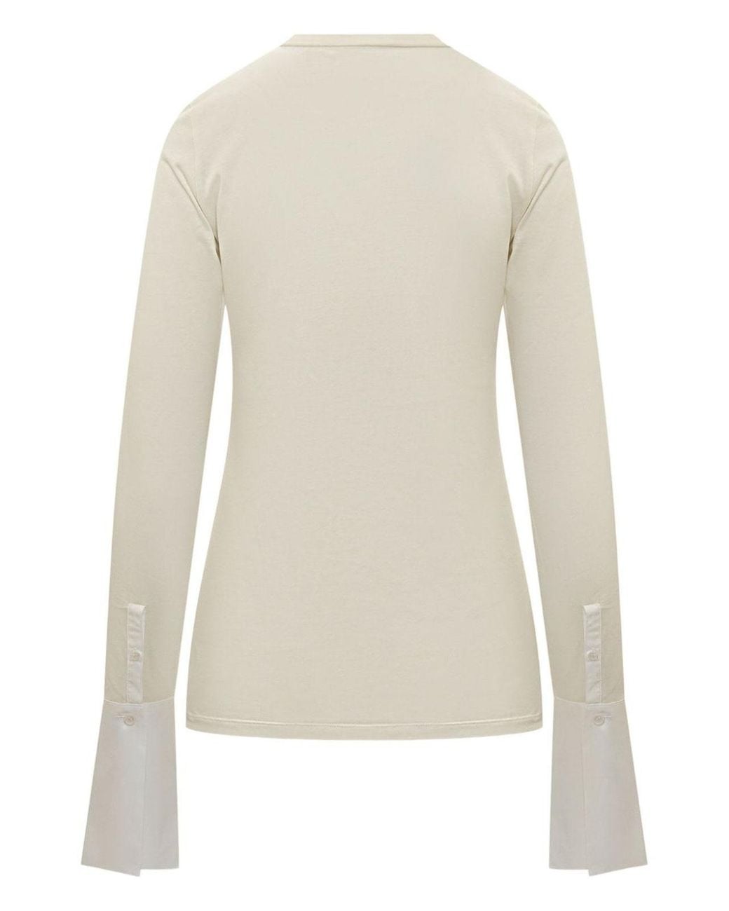 DARKPARK White Nora Ivory Cotton Sweater