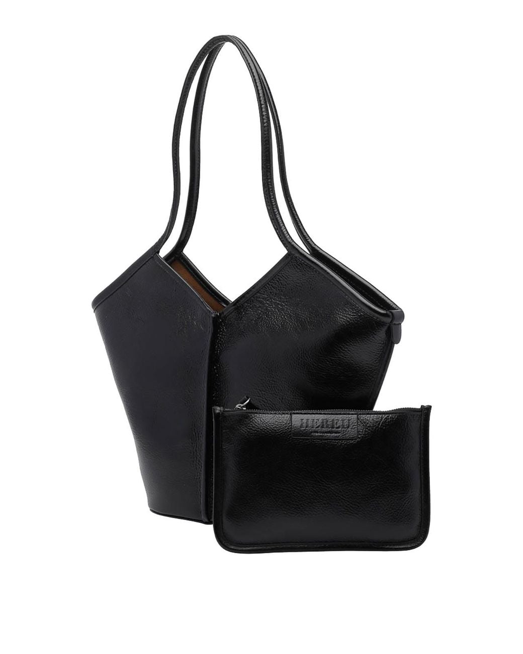 Hereu Black Small Calella Shoulder Bag