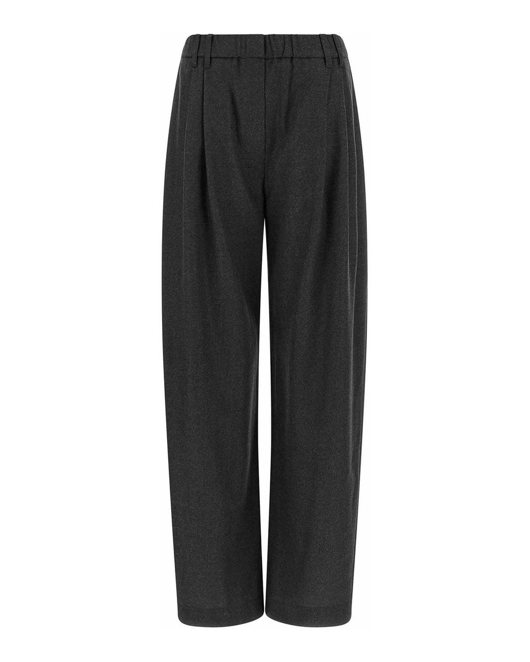 Brunello Cucinelli Black Double Pinch Trousers