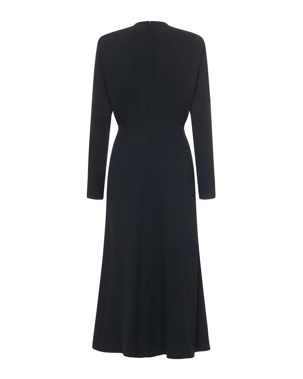 Victoria Beckham Black Dolman Midi Dress