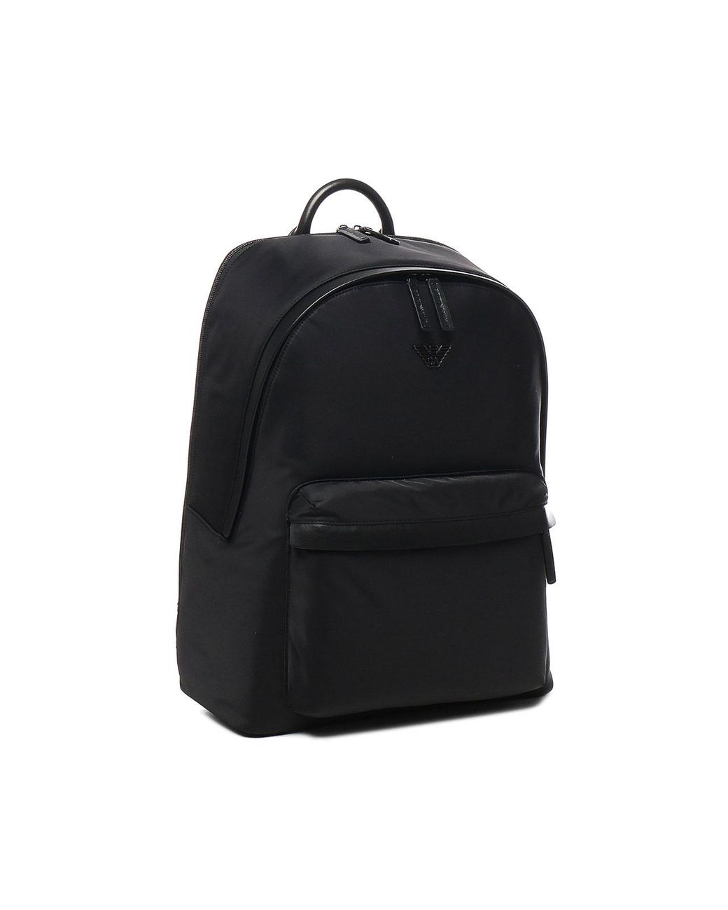 Emporio Armani Black Backpack for men