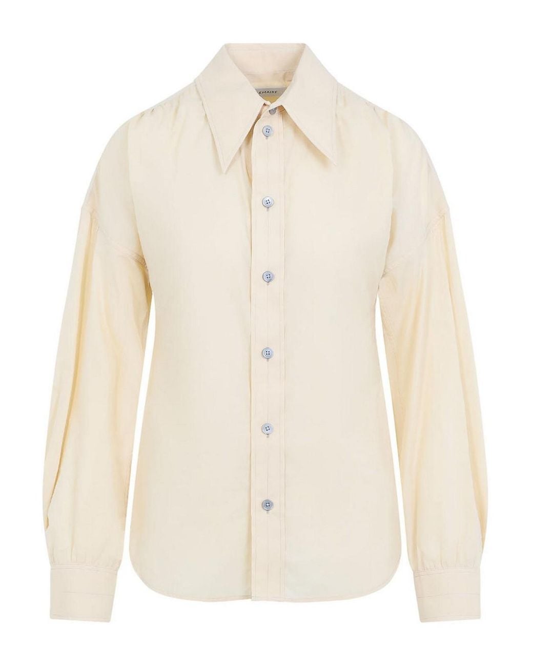 Lemaire Natural Pointed Collar Shirt