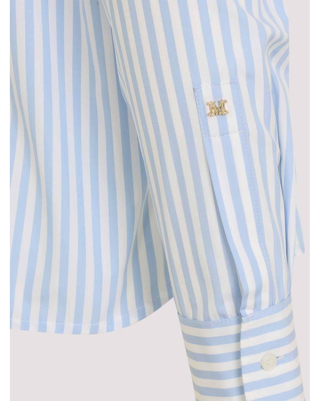 Max Mara Blue Accenni Striped Shirt