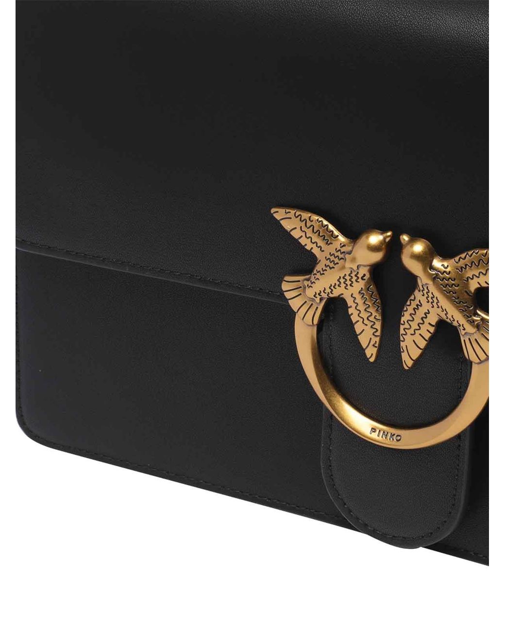 Pinko Black Love One Classic Crossbody Bag