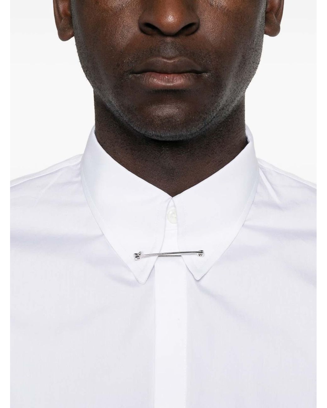 DSquared² White Pin-Collar Slim-Fit Shirt for men