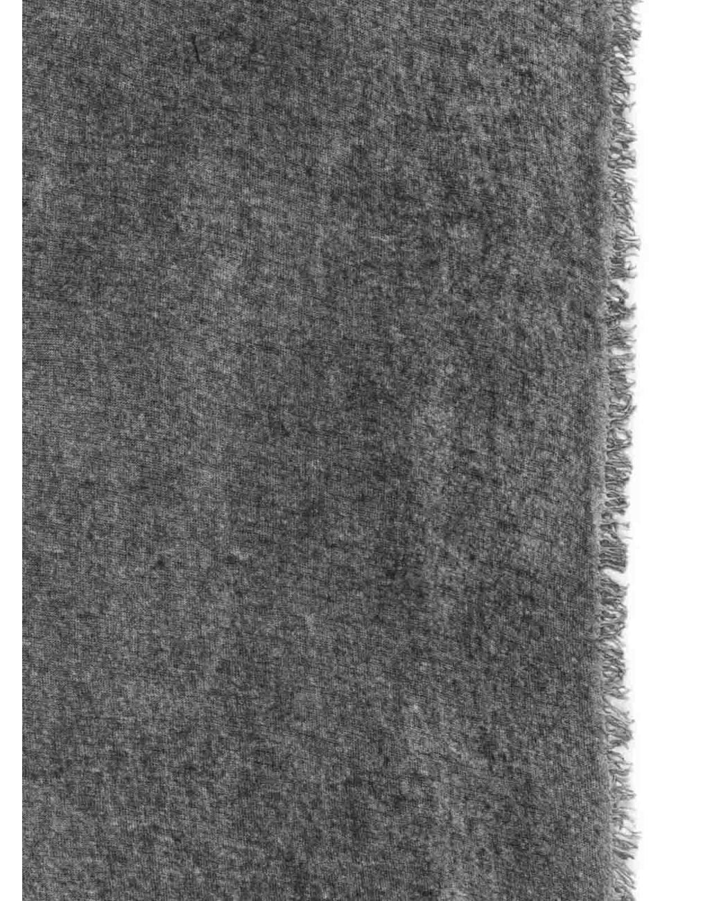 Avant Toi Gray Hand Painted Cashmere Scarf 185X90 for men