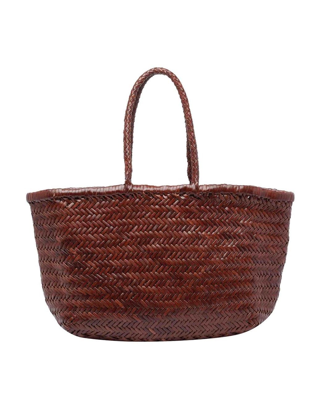 Dragon Diffusion Brown Large Bamboo Triple Jump Shoulder Bag