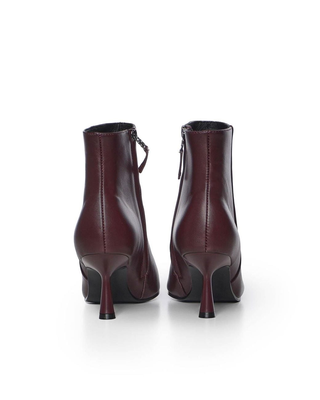 Bibi Lou Purple Leather Ankle Boot