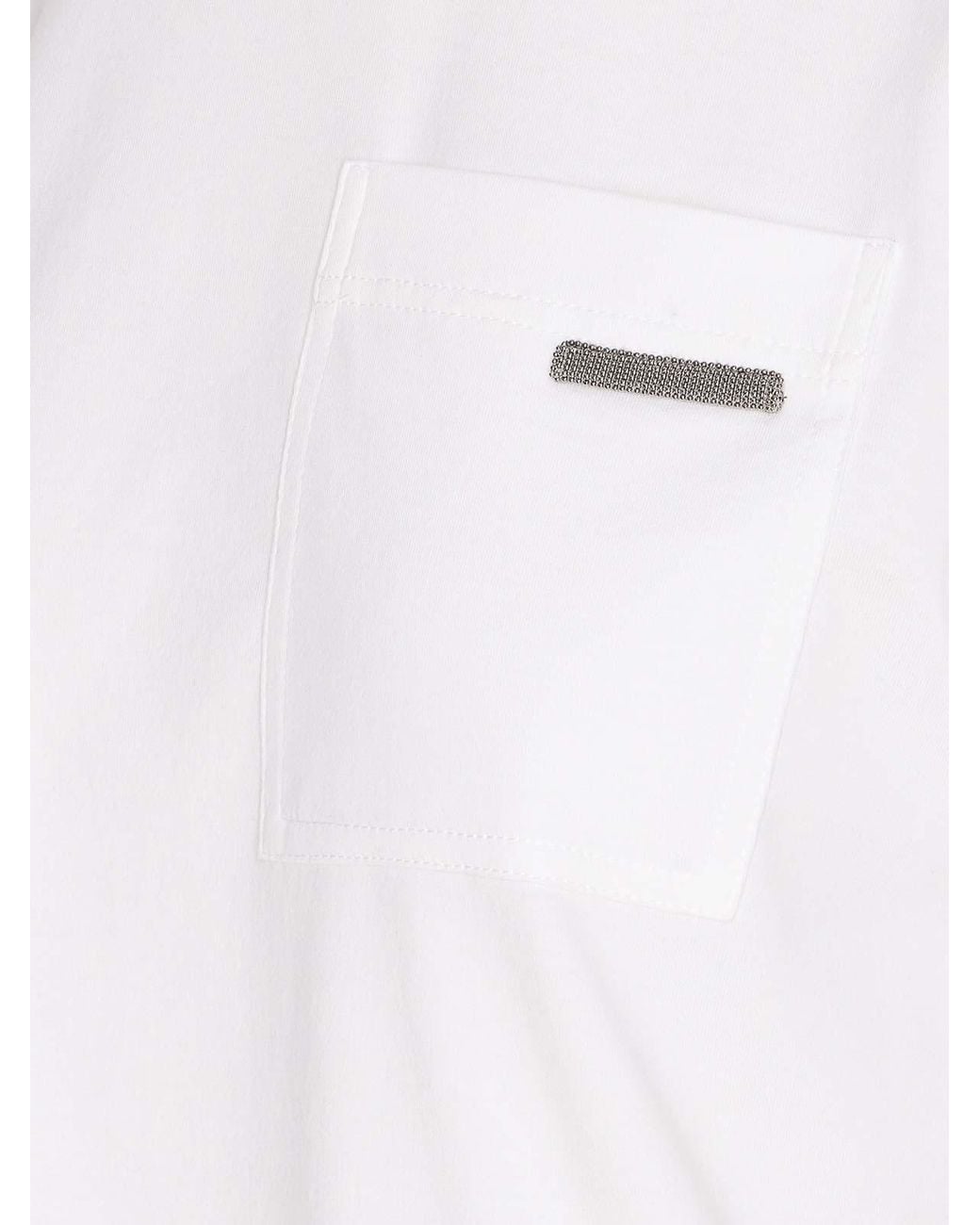 Suéter Cuello Redondo Brunello Cucinelli de color White