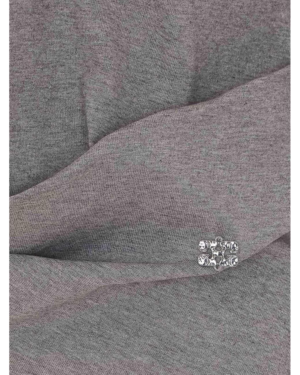 Ganni Gray Heavy Draped Sweatshirt