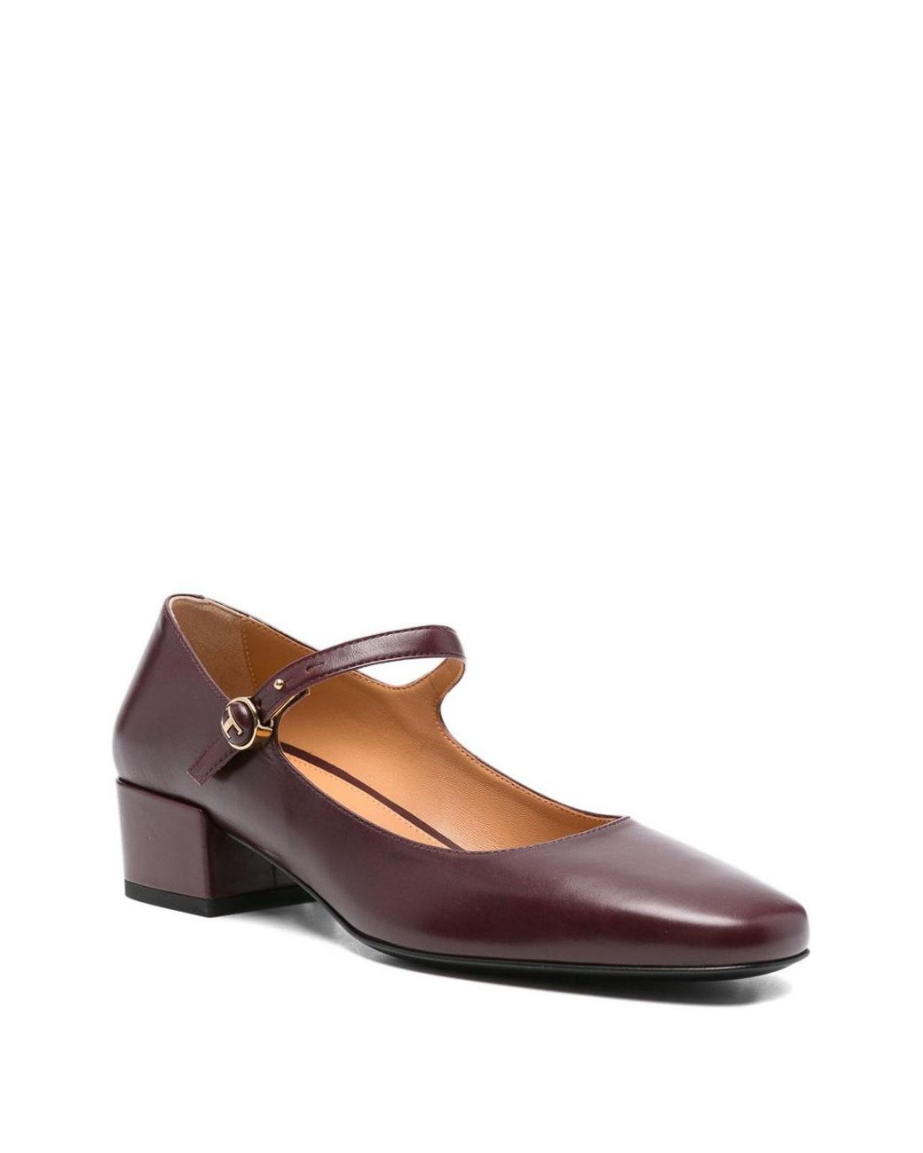 Tod's Brown Mary Jane Leather Pumps