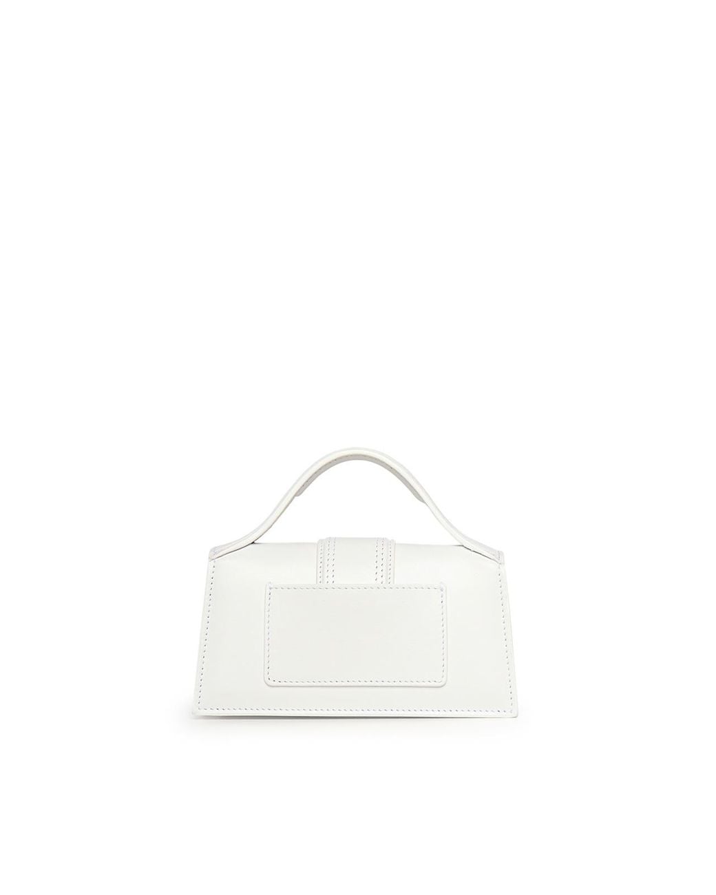 Jacquemus White Le Bambino Leather Bag With Logo