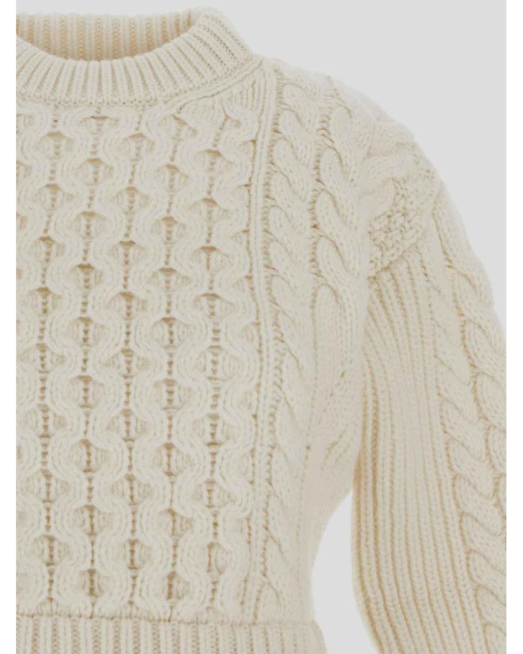 Patou White Round Neck