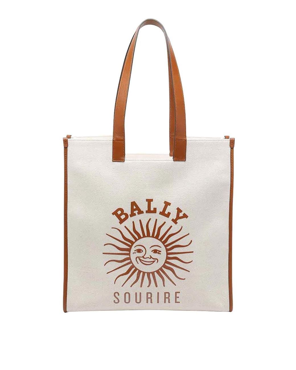 Bally White Natural Easy Tote Bag