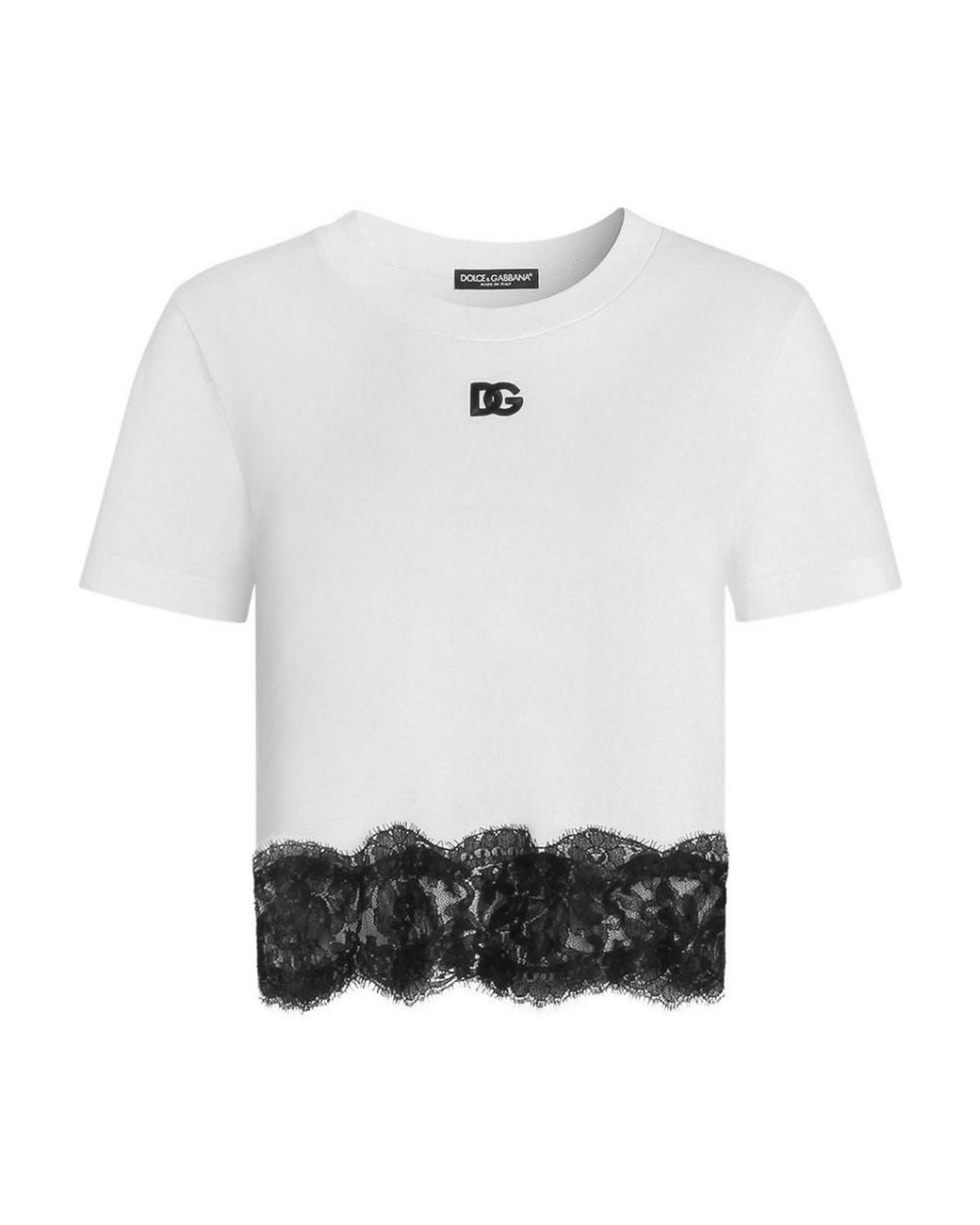 Dolce & Gabbana White Short-Sleeve T-Shirt