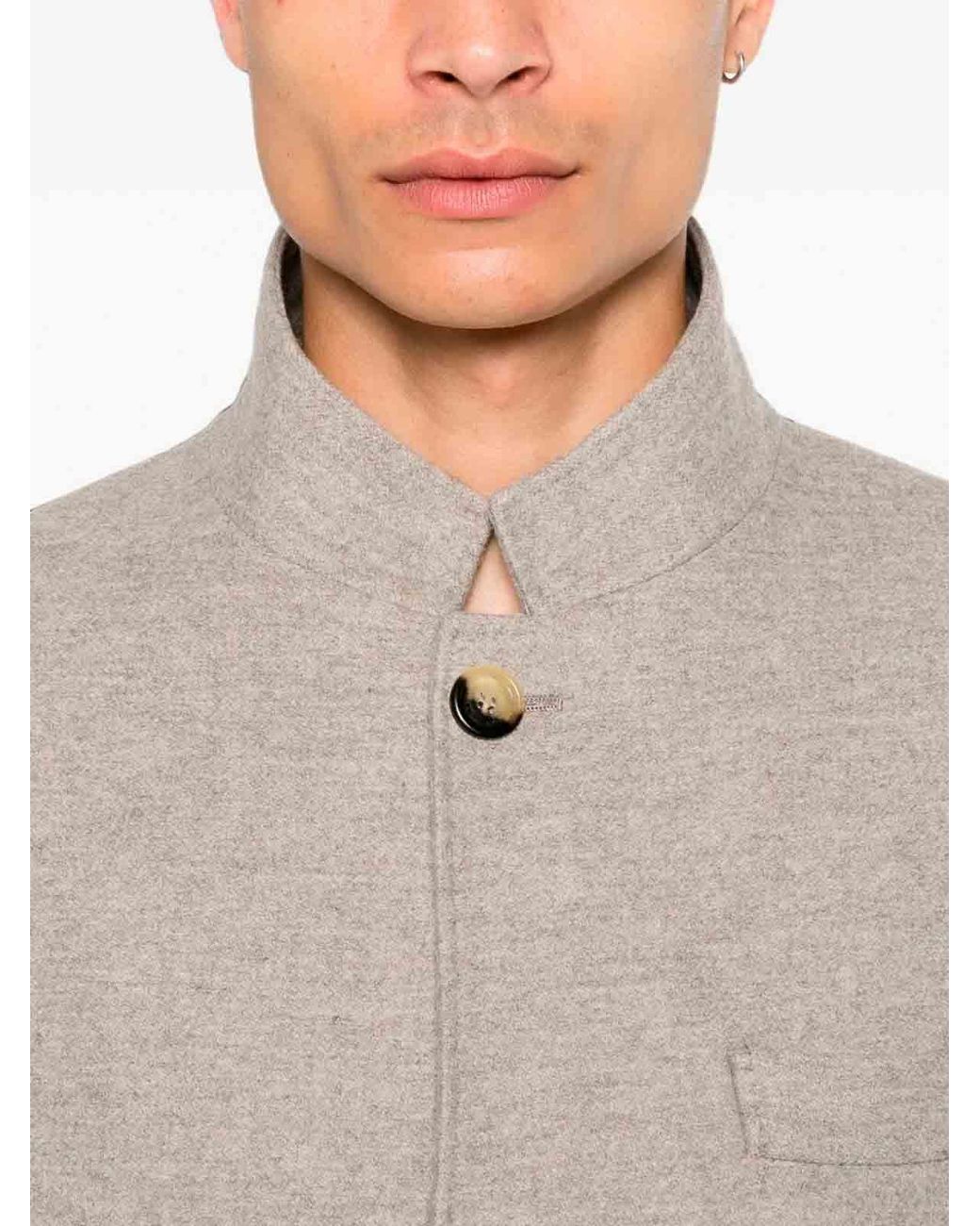 Brunello Cucinelli Brown Lightweight Cashmere Outerwear Blazer for men