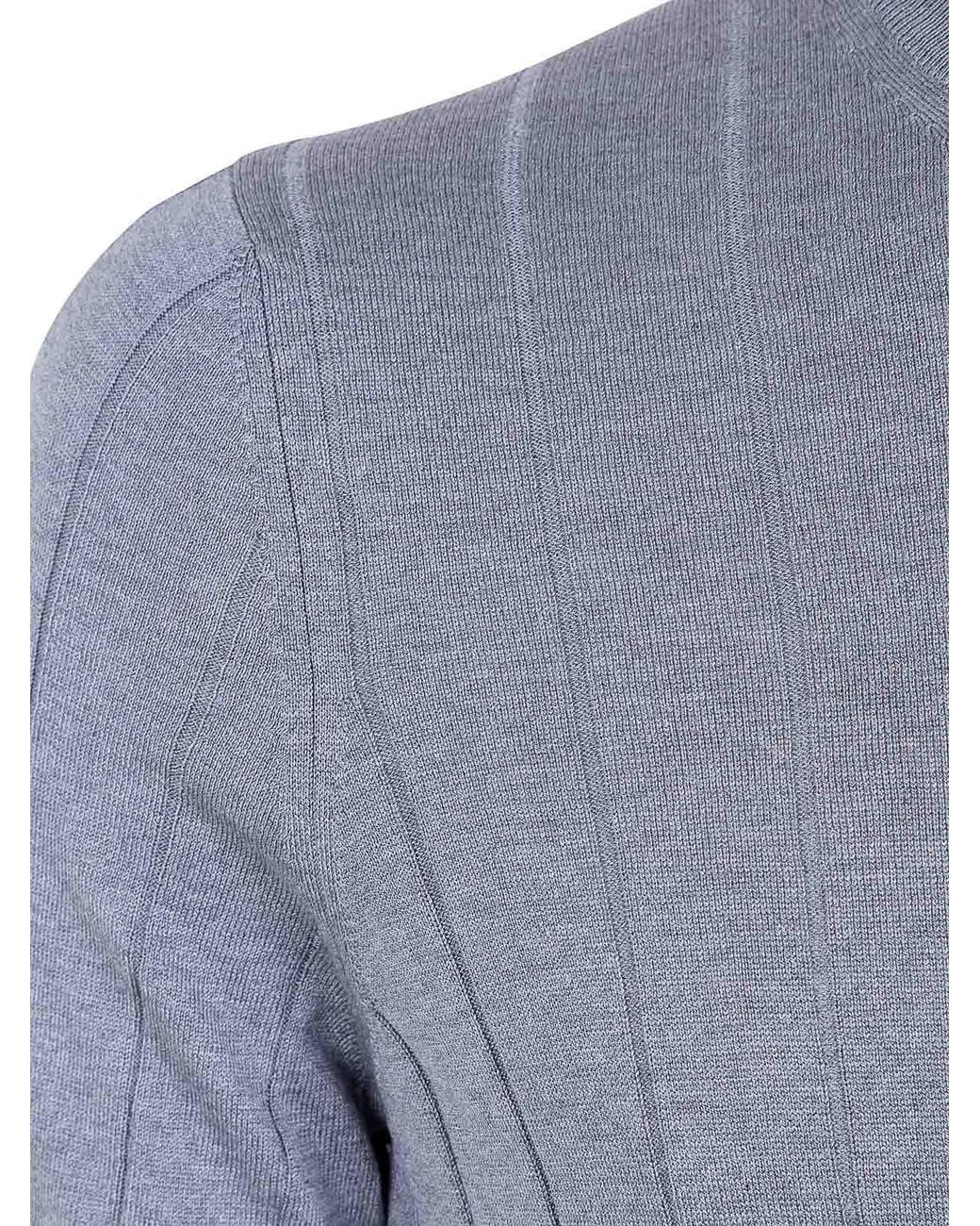 Suéter Cuello Redondo Barba Napoli de hombre de color Blue
