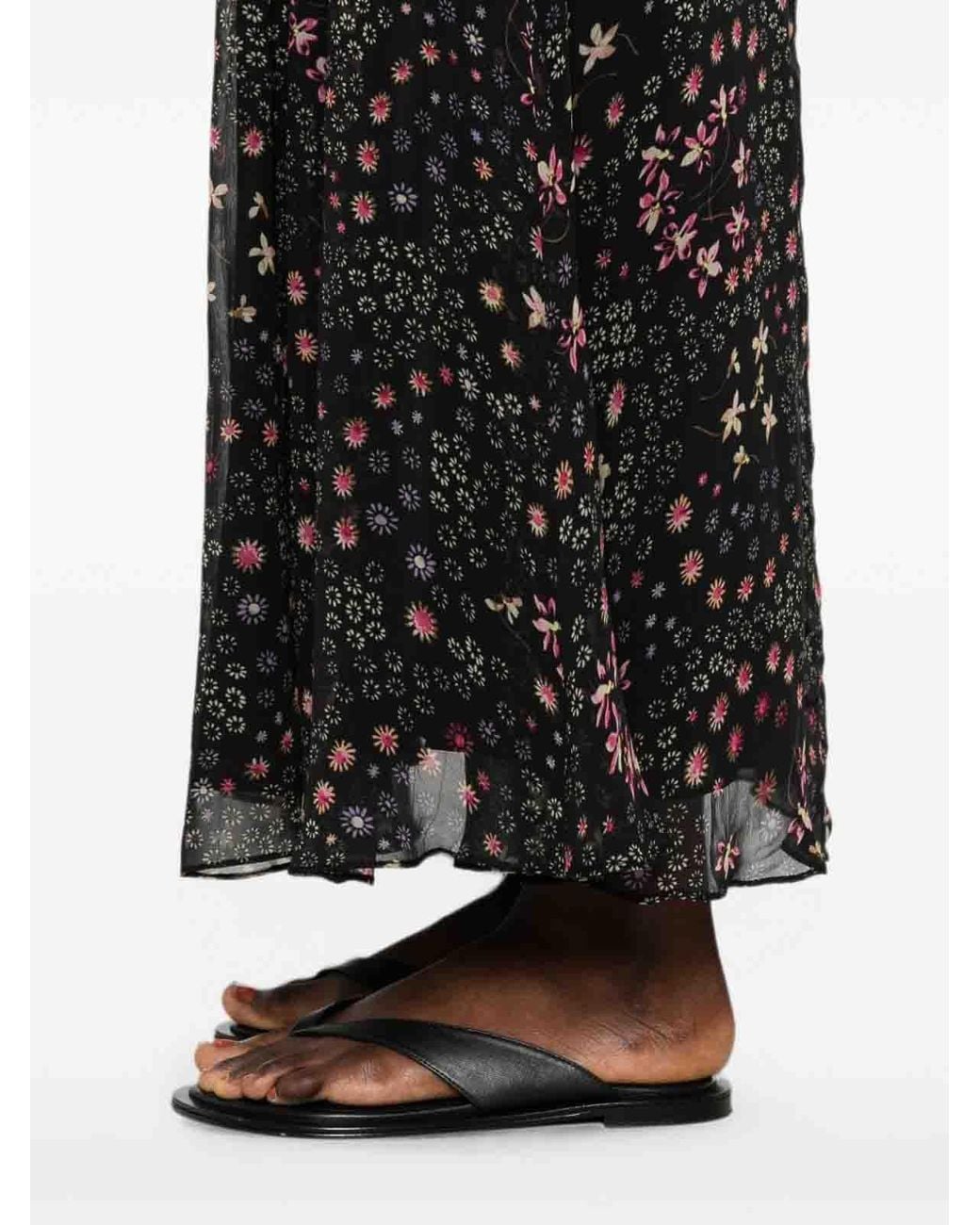 Gonna Lunga Nera di Isabel Marant in Black