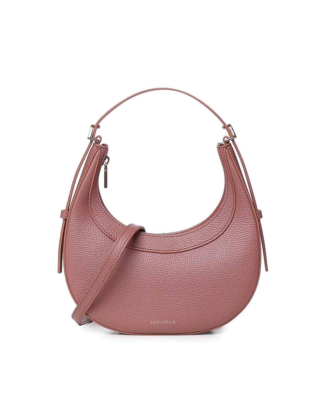 Coccinelle Pink Whisper Mini Leather Bag