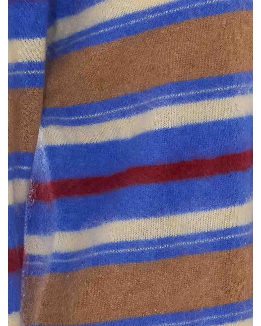 Guest In Residence Blue Grizzly Striped Polo