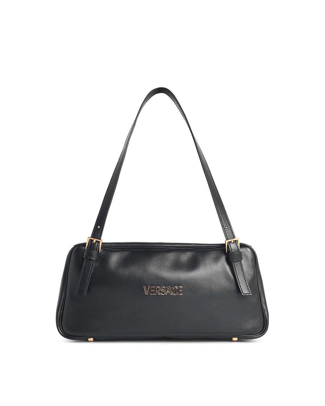 Versace Black Tag Leather Bag
