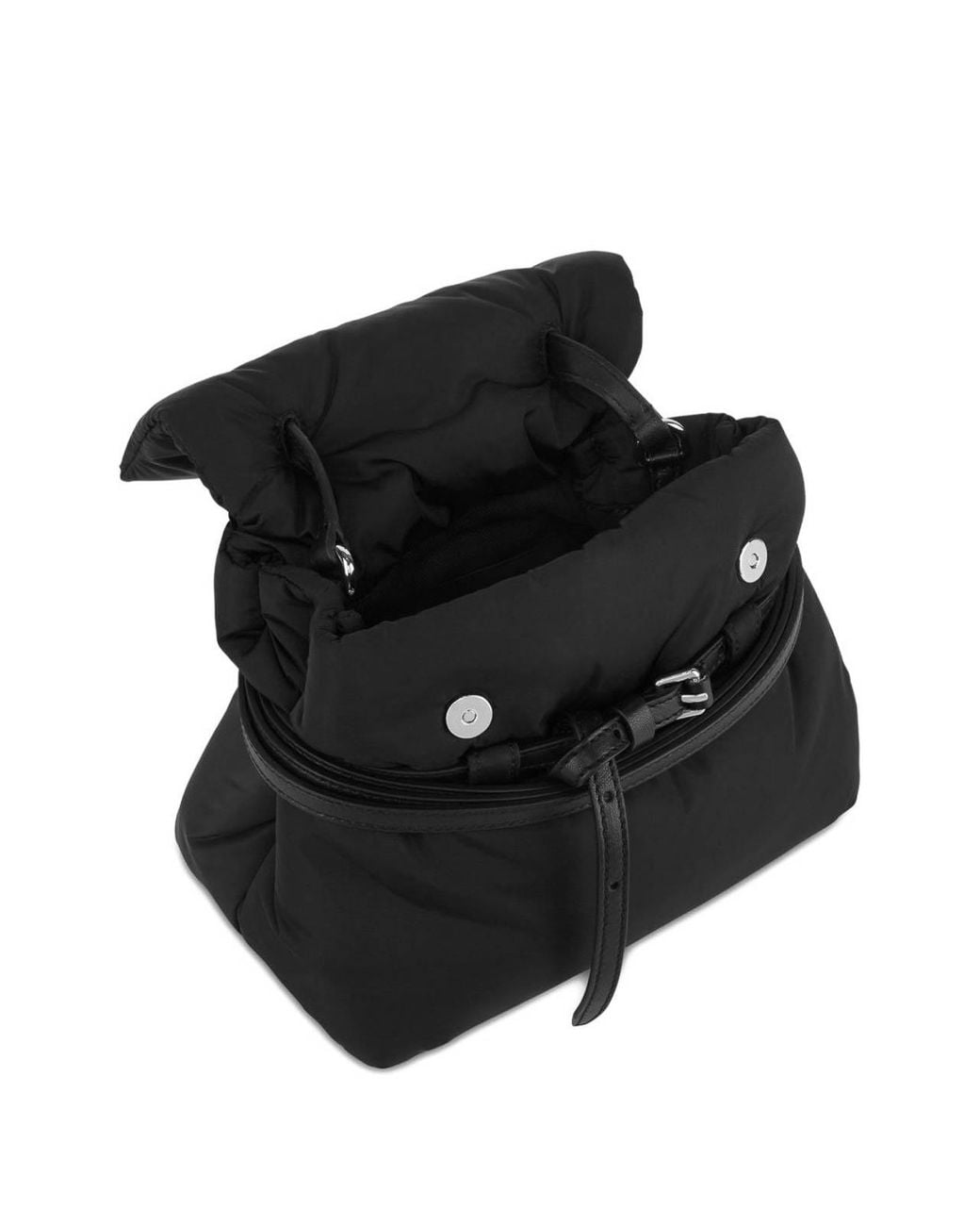 Moschino Black Tie Me Nylon Backpack