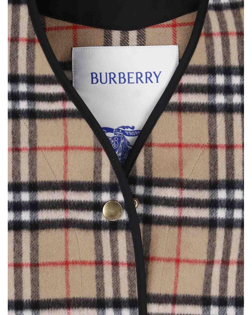 Burberry Gray Wool And Cashmere Padding