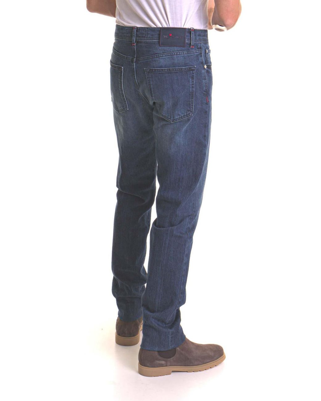 Vaqueros Rectos Kiton de hombre de color Blue
