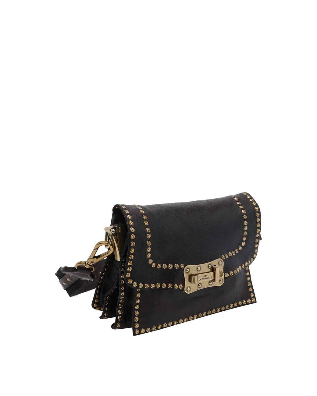Campomaggi Black Small Agnese Crossbody Bag