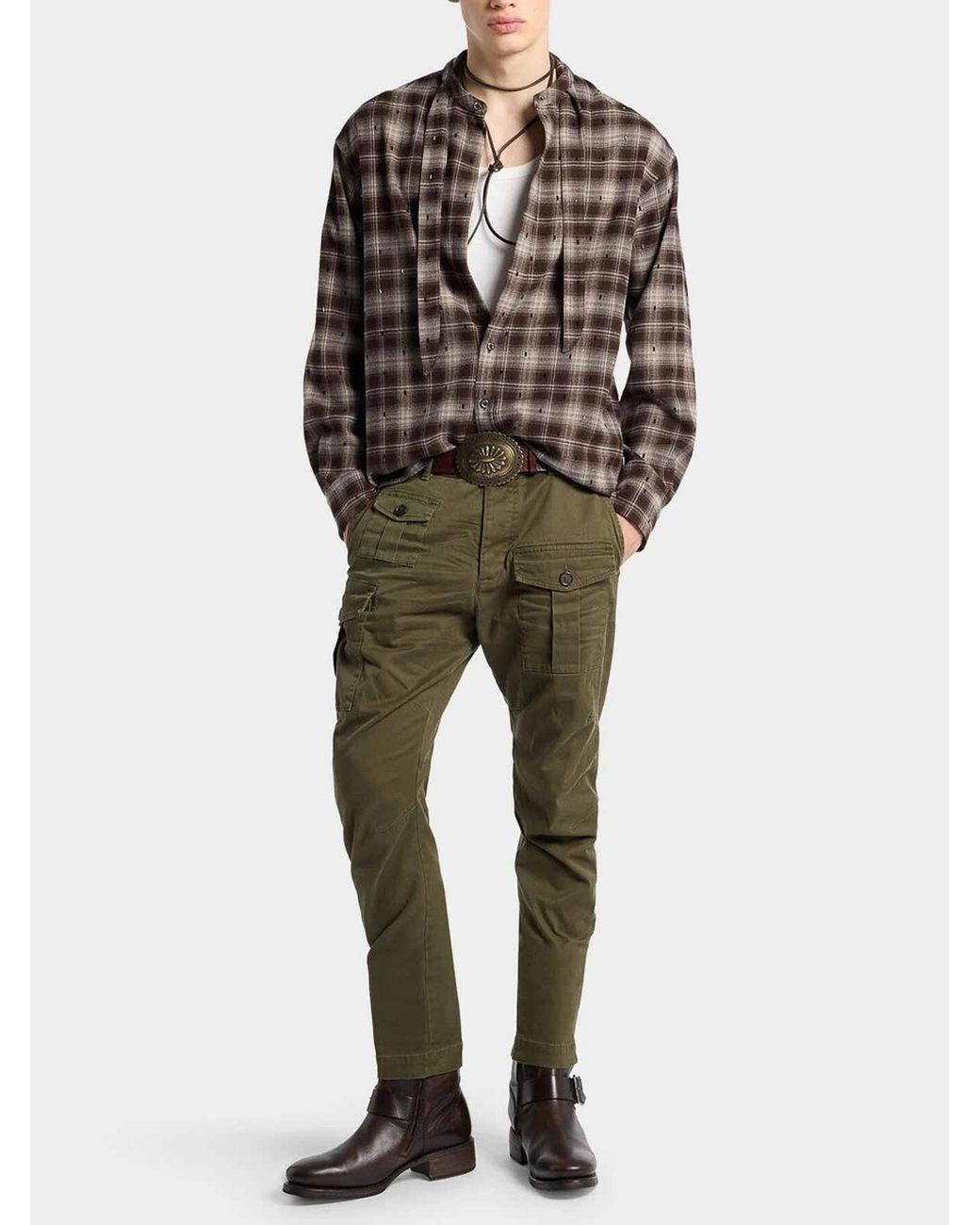 DSquared² Green Trousers for men