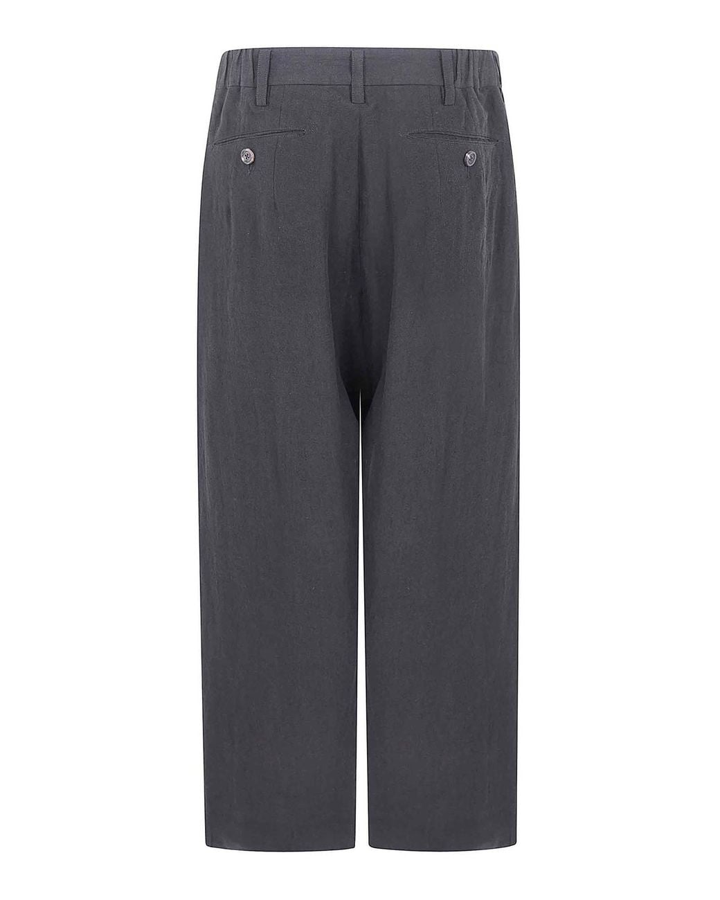 Ziggy Chen Gray Pleated Tapered Trouser for men