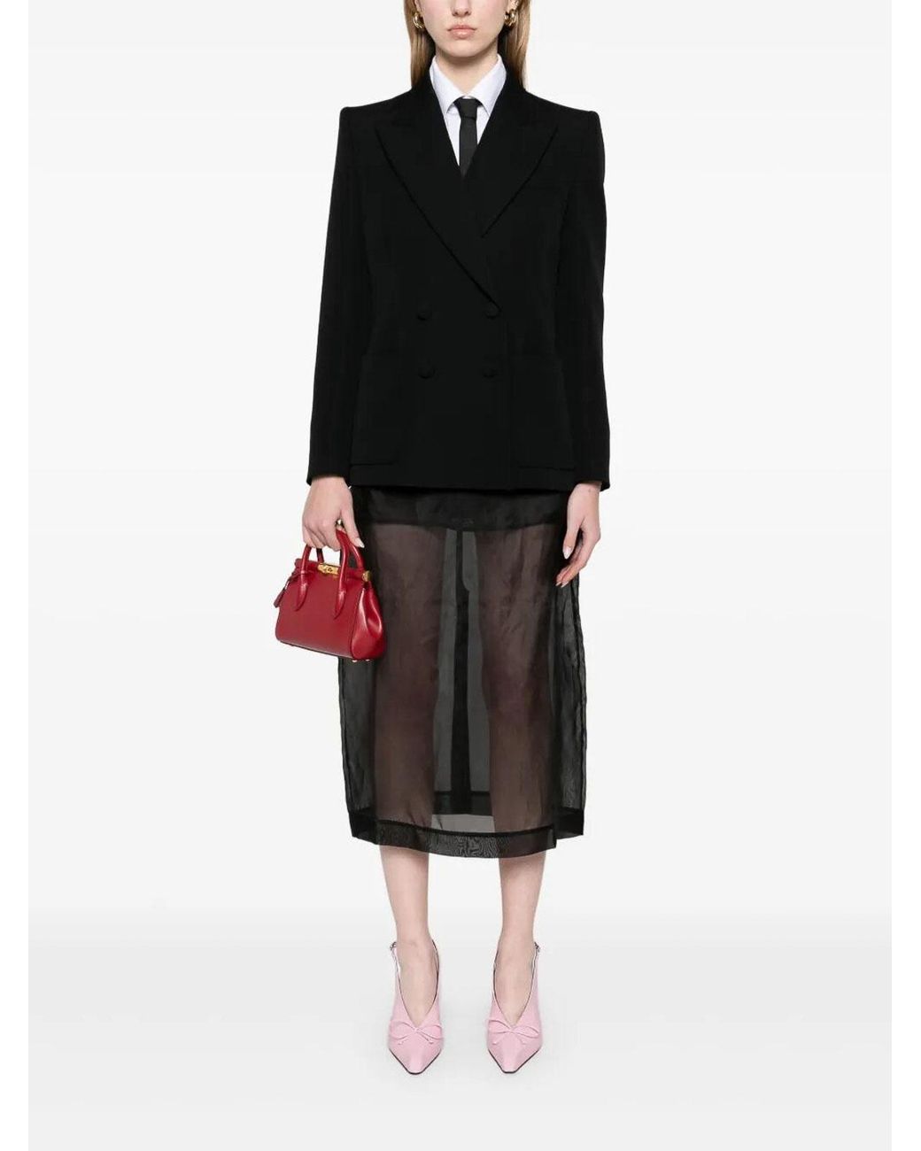 Valentino Garavani Black Double-Breasted Jacket