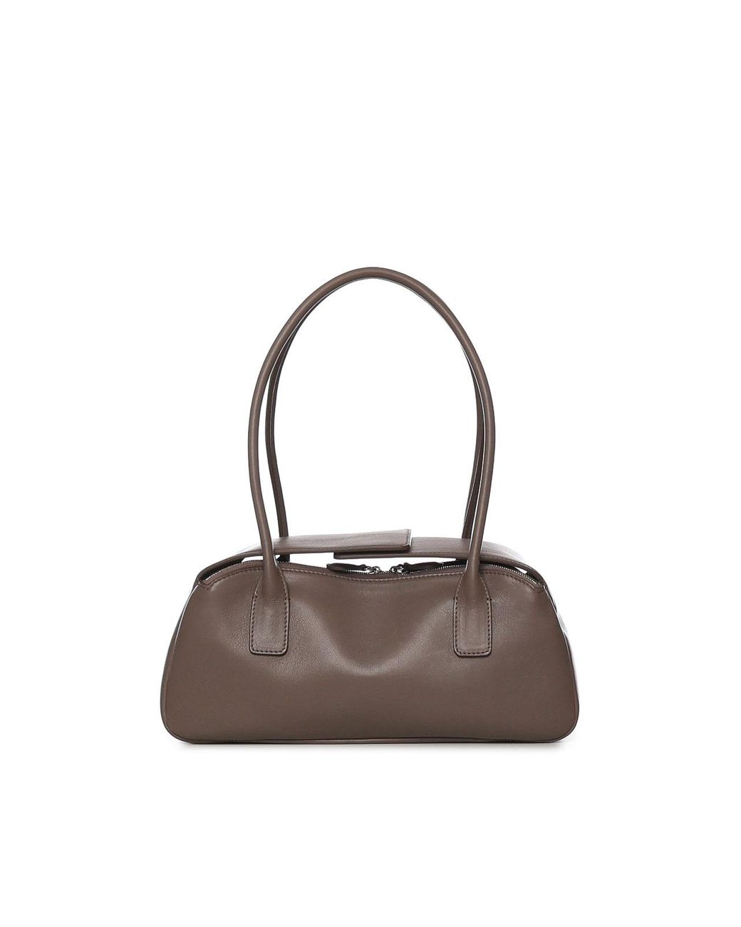 Courreges Natural Leather Strip Bag