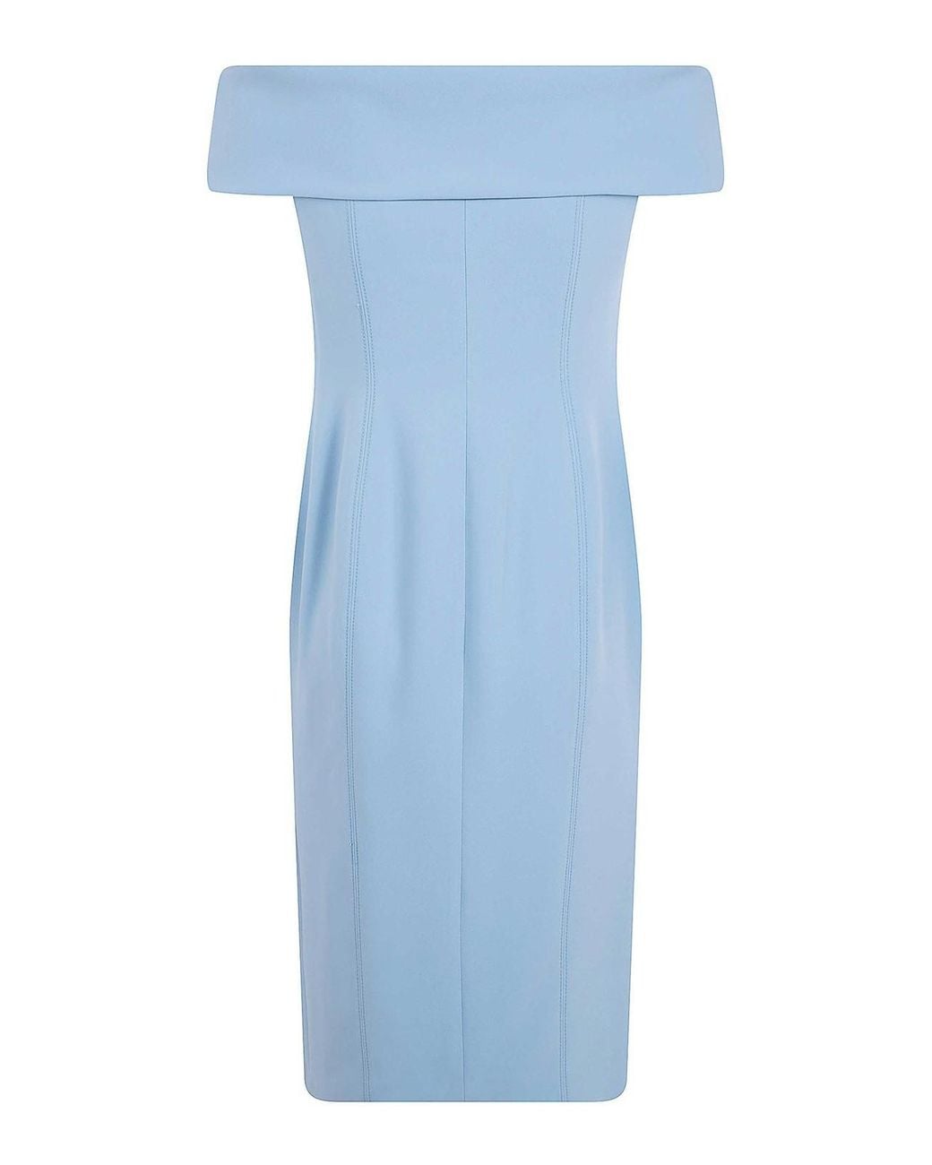 Ralph Lauren Blue Woven Midi Dress