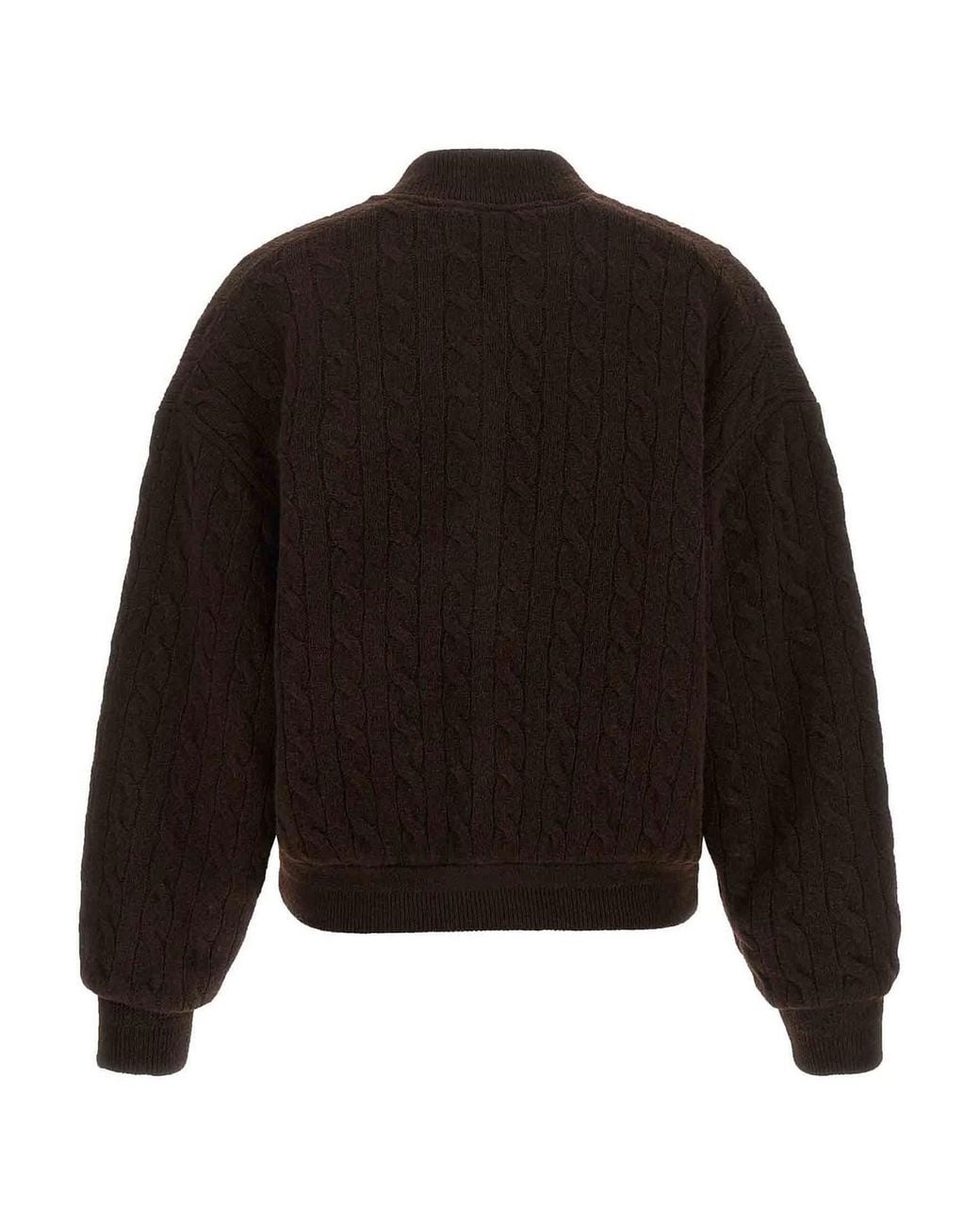 Polo Ralph Lauren Black Braided Bomber Jacket