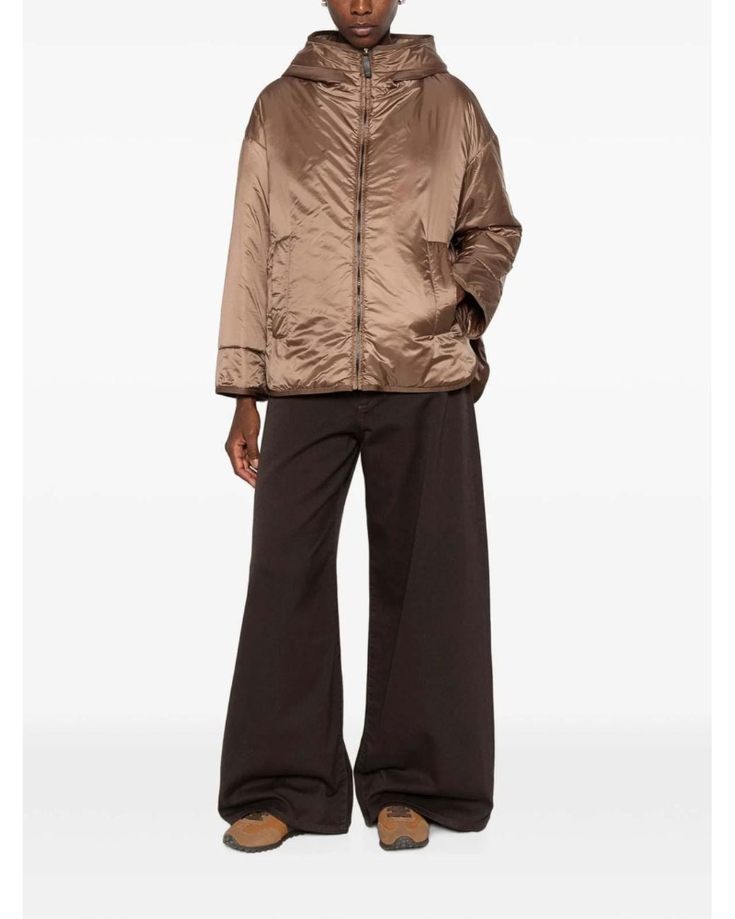 Max Mara Natural Down Puffer Parka Coat