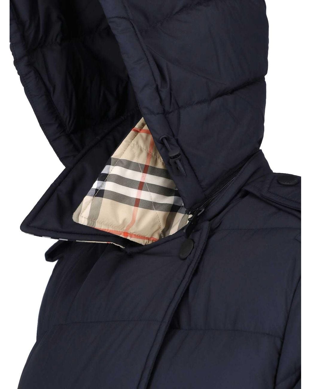 Burberry Blue Padded Down Jacket