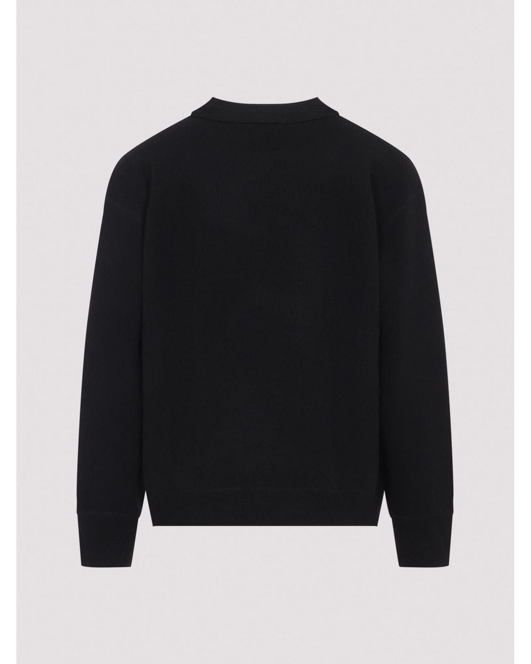 Studio Nicholson Black Moray Cashmere Double Sweatshirt for men