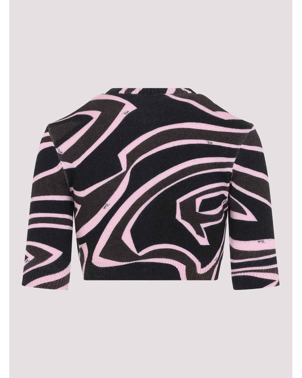 Emilio Pucci Black Cropped Cardigan