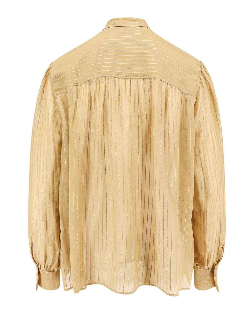 Chloé Natural Silk Shirt With Lurex Details