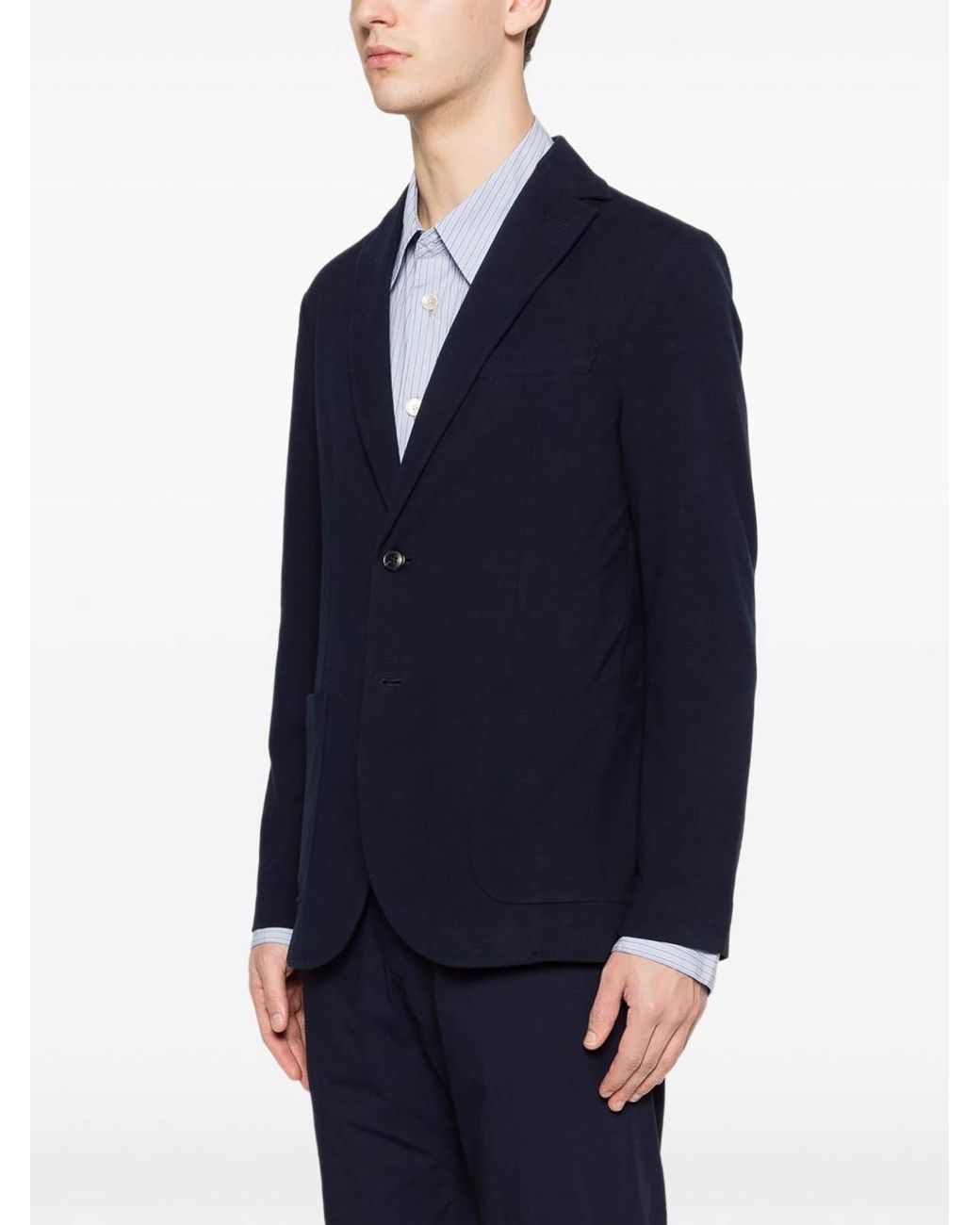 Circolo 1901 Blue Blazer With Classic Lapels for men